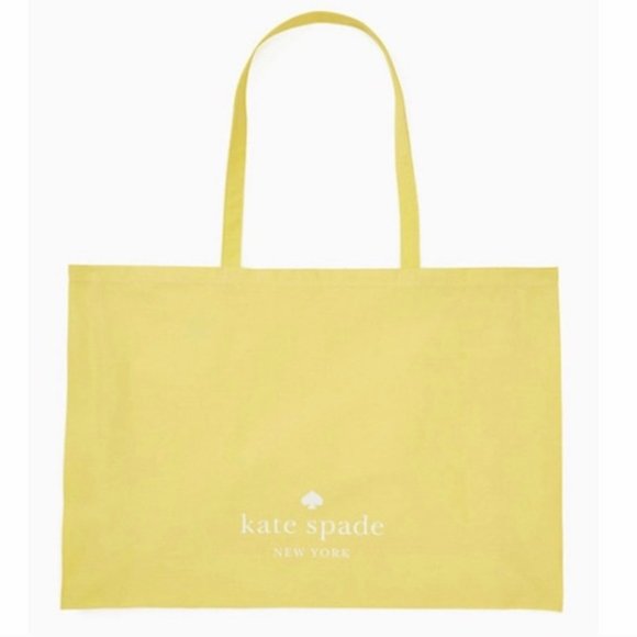Kate Spade Yellow Cotton Canvas Tote - Picture 1 of 6